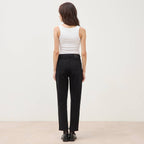 Jeans mom 7/8ème denim noir femme