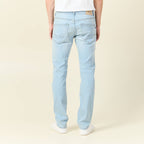 Jeans straight denim snow bleach homme