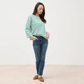 Jeans regular 7/8ème denim stone femme