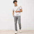 Pantalon chino longueur 32 gris homme
