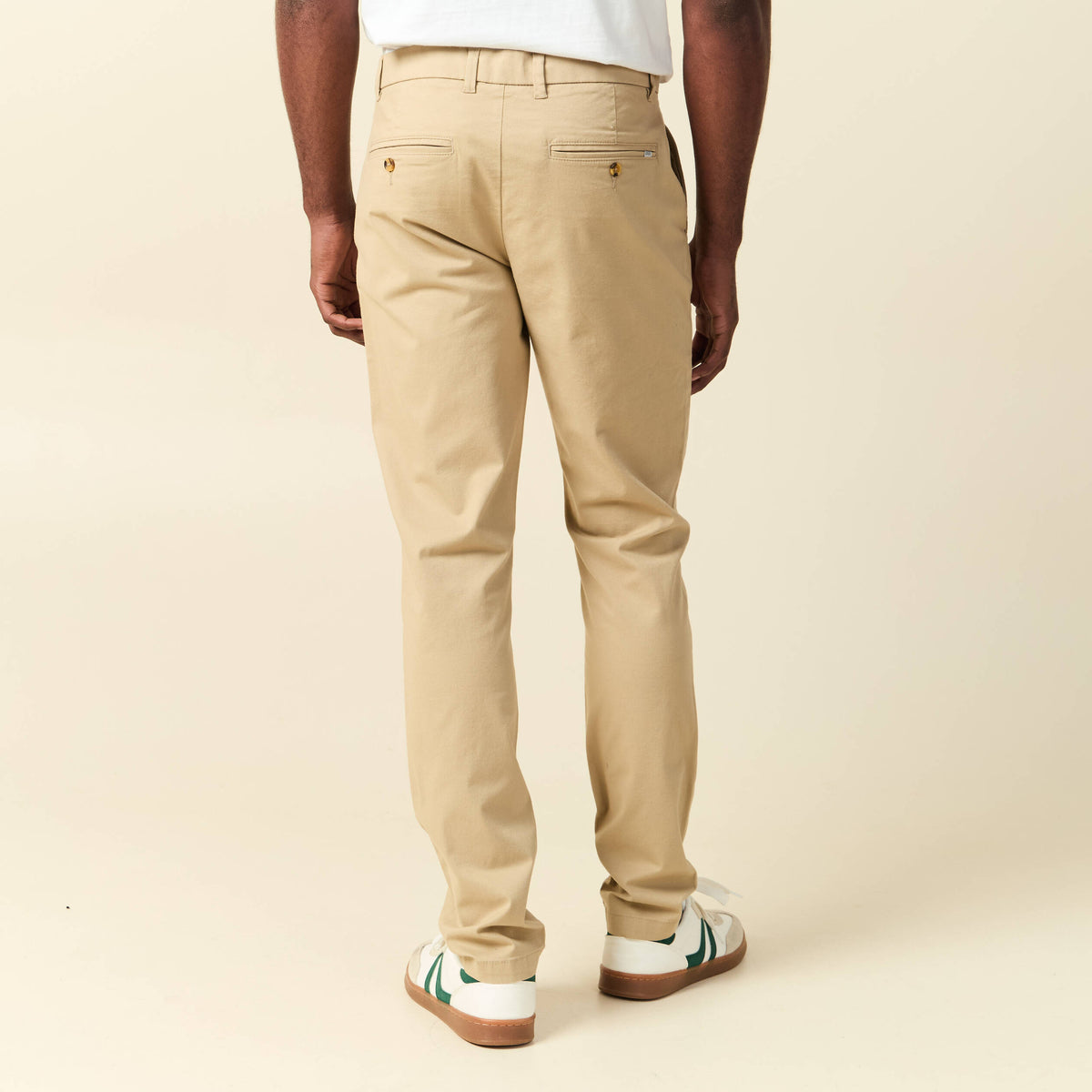 Pantalon chino longueur 32 taupe homme