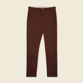 Pantalon chino longueur 32 bordeaux homme