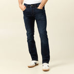 Jeans straight longueur 32 denim brut homme