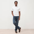 Jeans regular longueur 34 denim stone homme