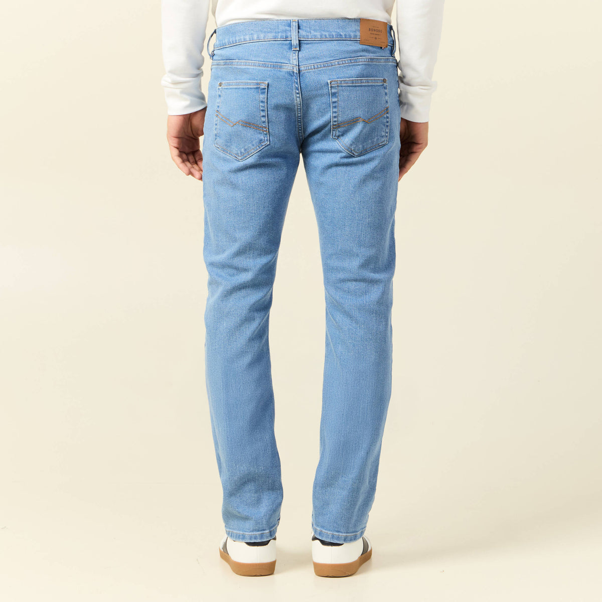 Jeans straight fabriqué en France denim stone homme