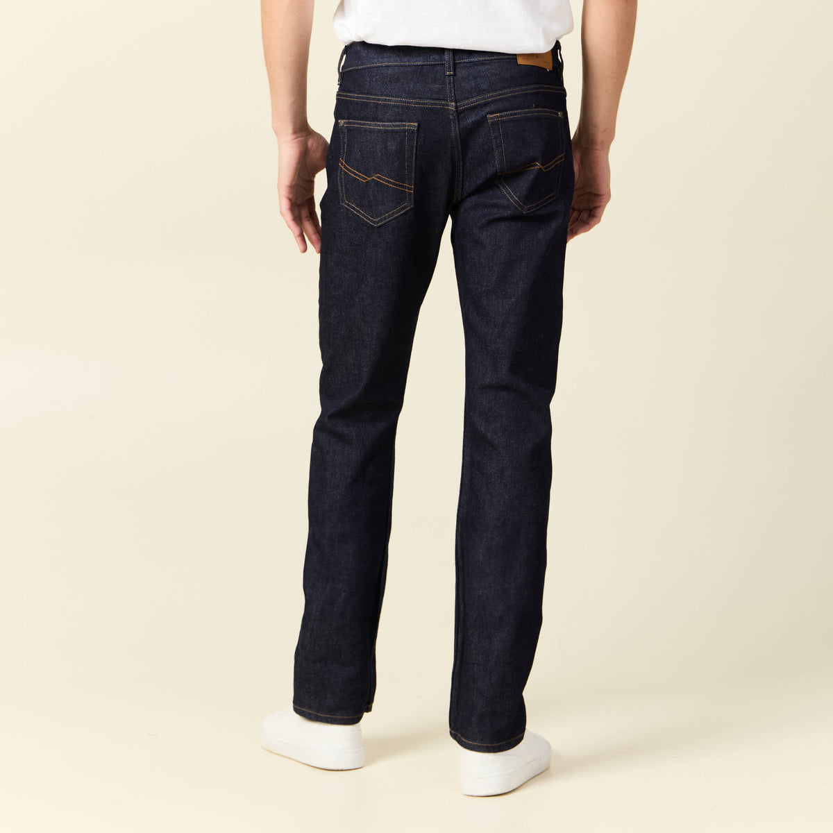 Jeans straight fabriqué en France denim brut rinse homme