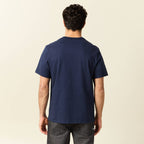 T-shirt manches courtes bleu marine homme