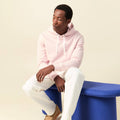 Sweat à capuche rose poudrée homme