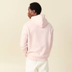 Sweat à capuche rose poudrée homme