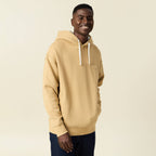 Sweat à capuche doublée beige homme