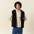 Gilet sans manches zippé vert kaki homme