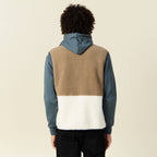 Gilet sans manches zippé marron homme
