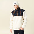 Sweat col camionneur ecru homme