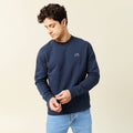 Sweat manches longues bleu marine homme