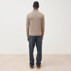 Pull manches longues vert kaki homme