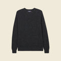 Pull manches longues fabriqué en France gris foncé homme