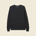 Pull manches longues fabriqué en France gris foncé homme
