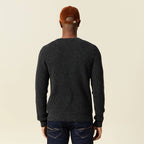 Pull manches longues fabriqué en France gris foncé homme