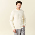 Pull manches longues ecru homme
