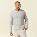 Pull manches longues gris homme