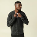 Gilet manches longues gris foncé homme