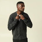 Gilet manches longues gris foncé homme